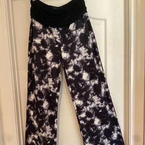 WIDE LEG TIE DYE YOGA PANTS ( Size: Large) PREOWNED